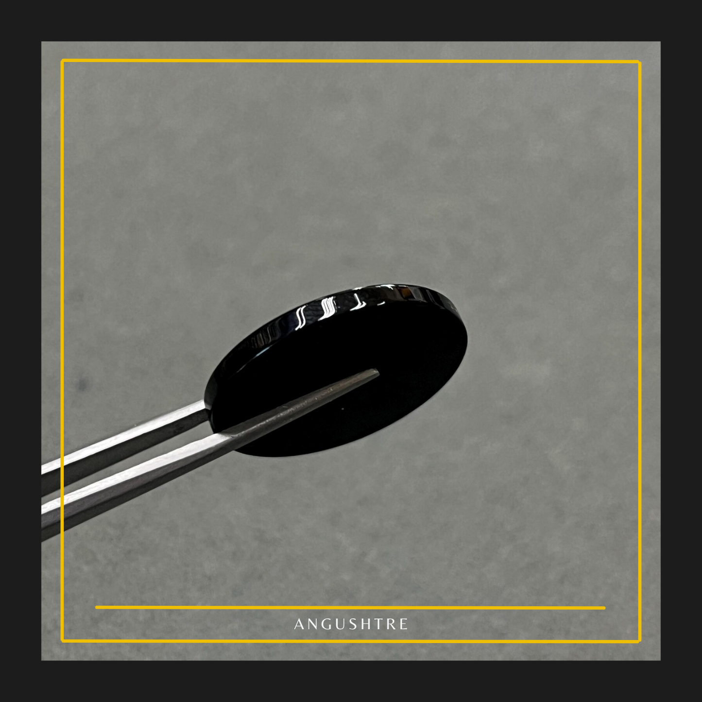 Natural Irani Black Aqeeq – Round Shape