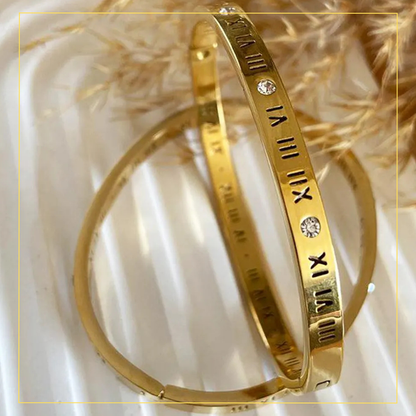 Roman Numeral Cuff Bracelet