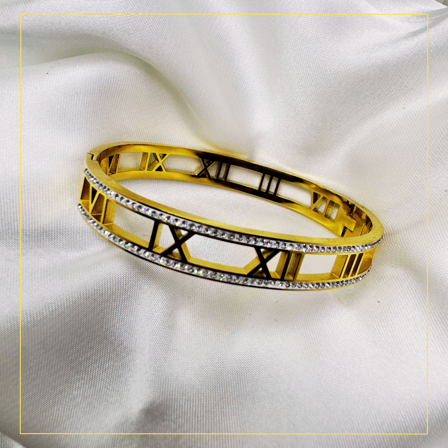 Roman Numeral Cuff Bracelet