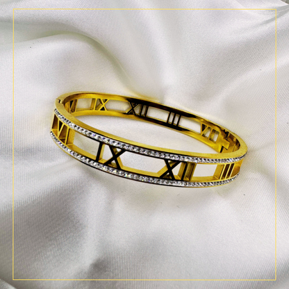 Roman Numeral Cuff Bracelet