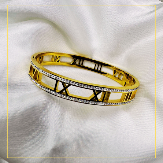 Roman Numeral Cuff Bracelet