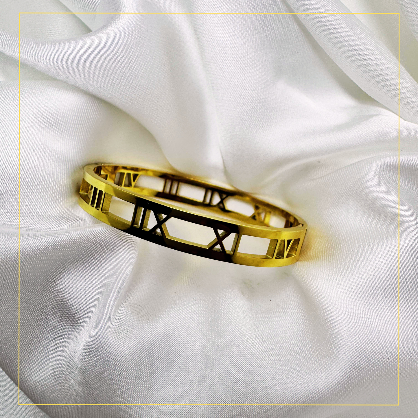 Roman Numeral Cuff Bracelet