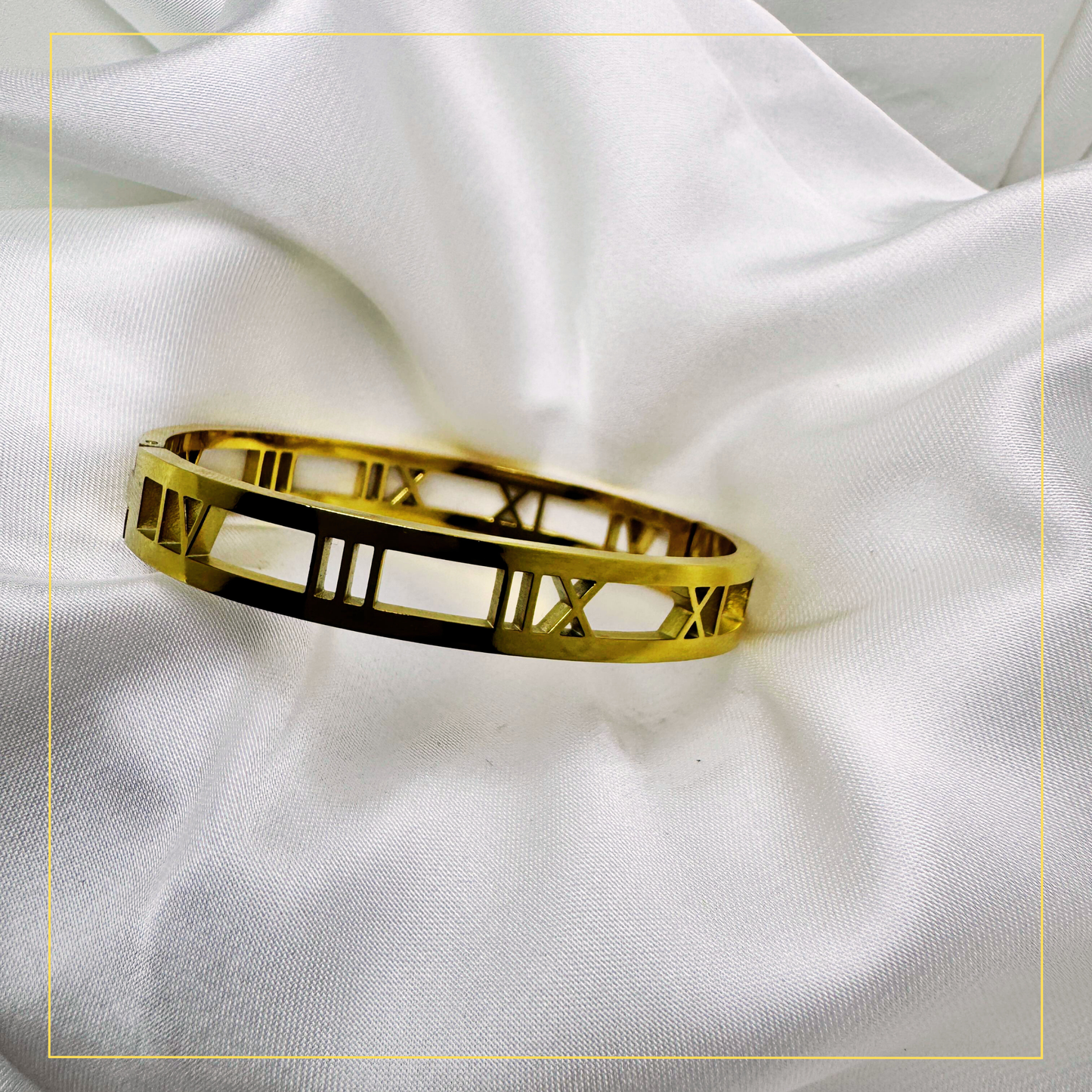 Roman Numeral Cuff Bracelet