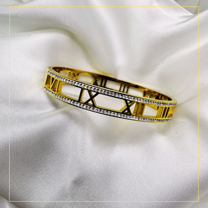 Roman Numeral Cuff Bracelet
