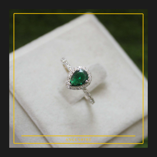 Emerald Engagement Ring