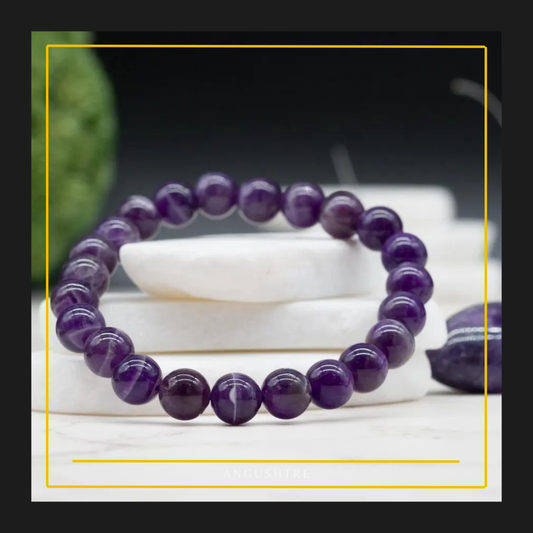 Men’s Amethyst Beaded Bracelet – Calm. Clarity. Confidence.