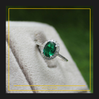 Emerald Engagement Ring