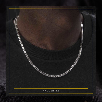 Premium 925 Silver & Stainless Steel Cuban Chain