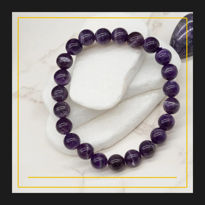 Men’s Amethyst Beaded Bracelet – Calm. Clarity. Confidence.