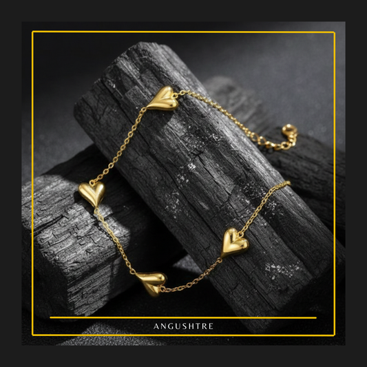 Vintage Heart Chain Bracelet