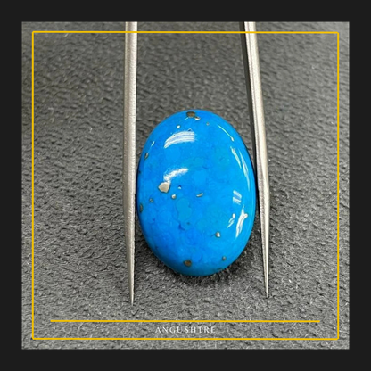 Natural Nishapuri Firoza – Oval Shape Premium Turquoise Gemstone (Flawless)