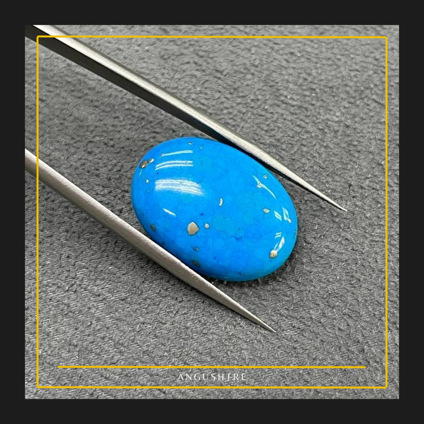 Natural Nishapuri Firoza – Oval Shape Premium Turquoise Gemstone (Flawless)