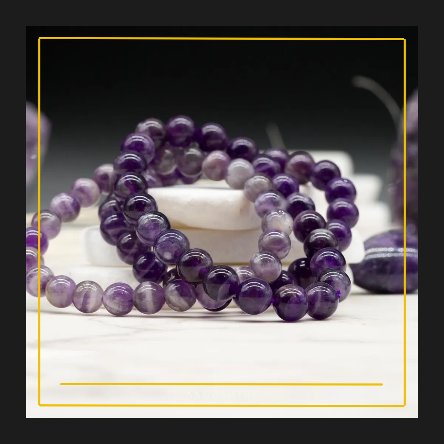 Men’s Amethyst Beaded Bracelet – Calm. Clarity. Confidence.