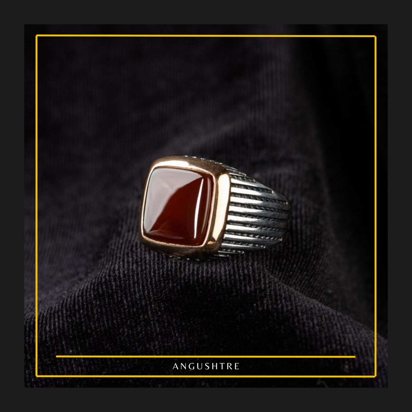 Vintage Persian Yumni Aqeeq Ring