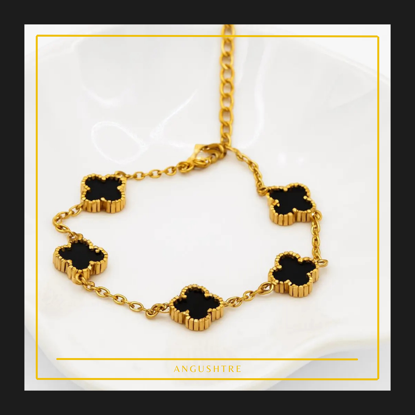 Clover Bracelet | 18K Gold-Plated