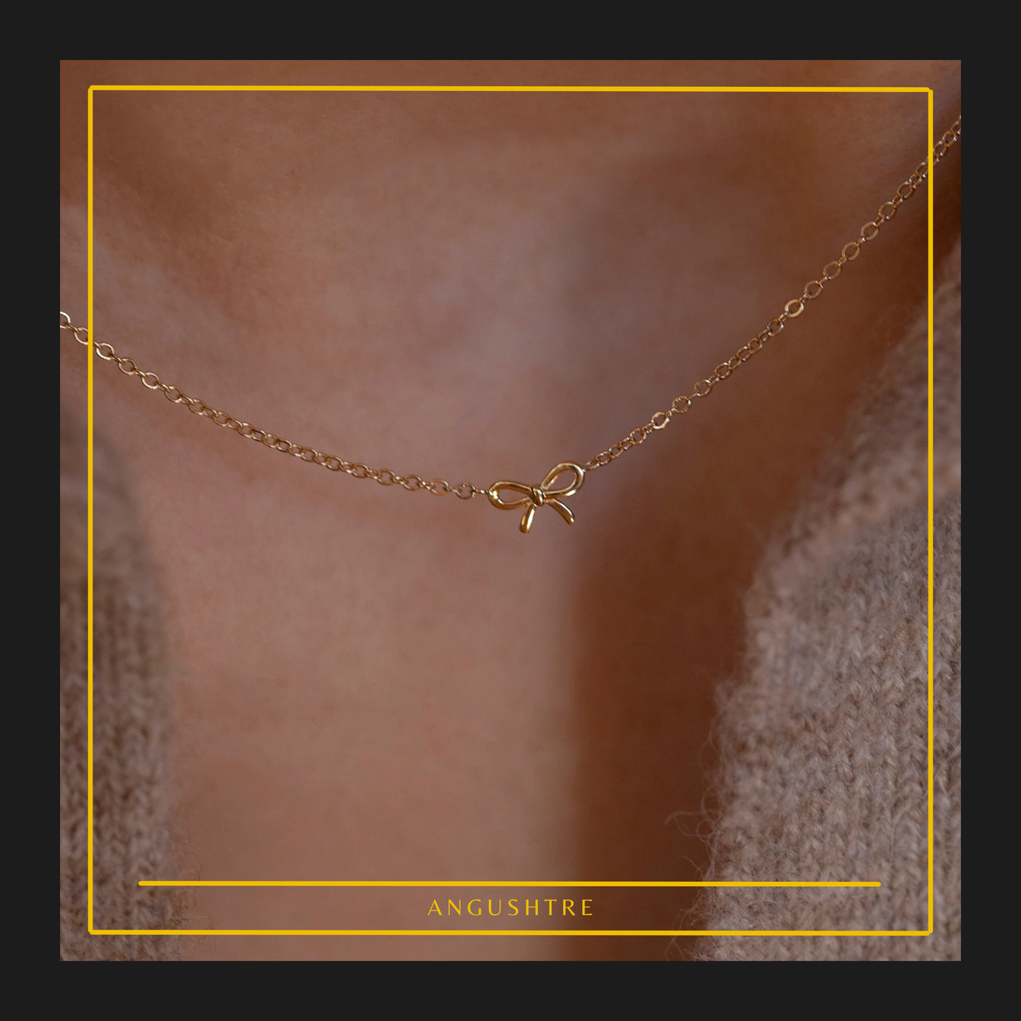 Dainty Ribbon Pendent