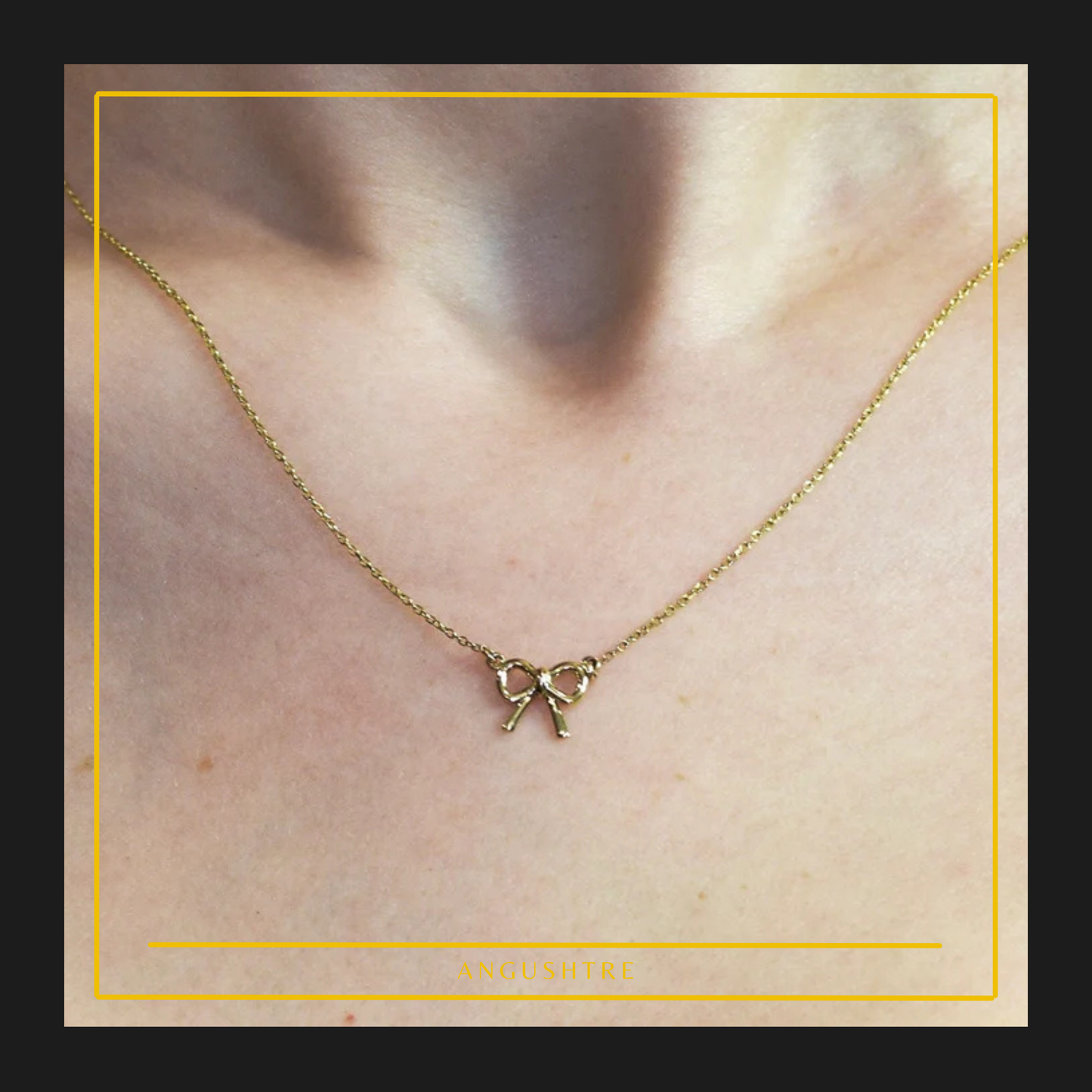 Dainty Ribbon Pendent