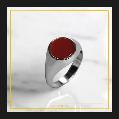 Natural Yemeni Aqeeq Men's Ring