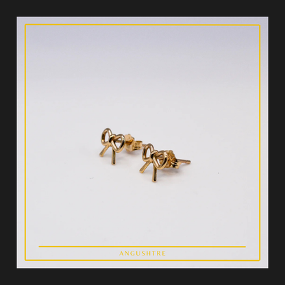Dainty Ribbon Studs Earings