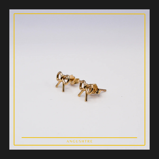 Dainty Ribbon Studs Earings