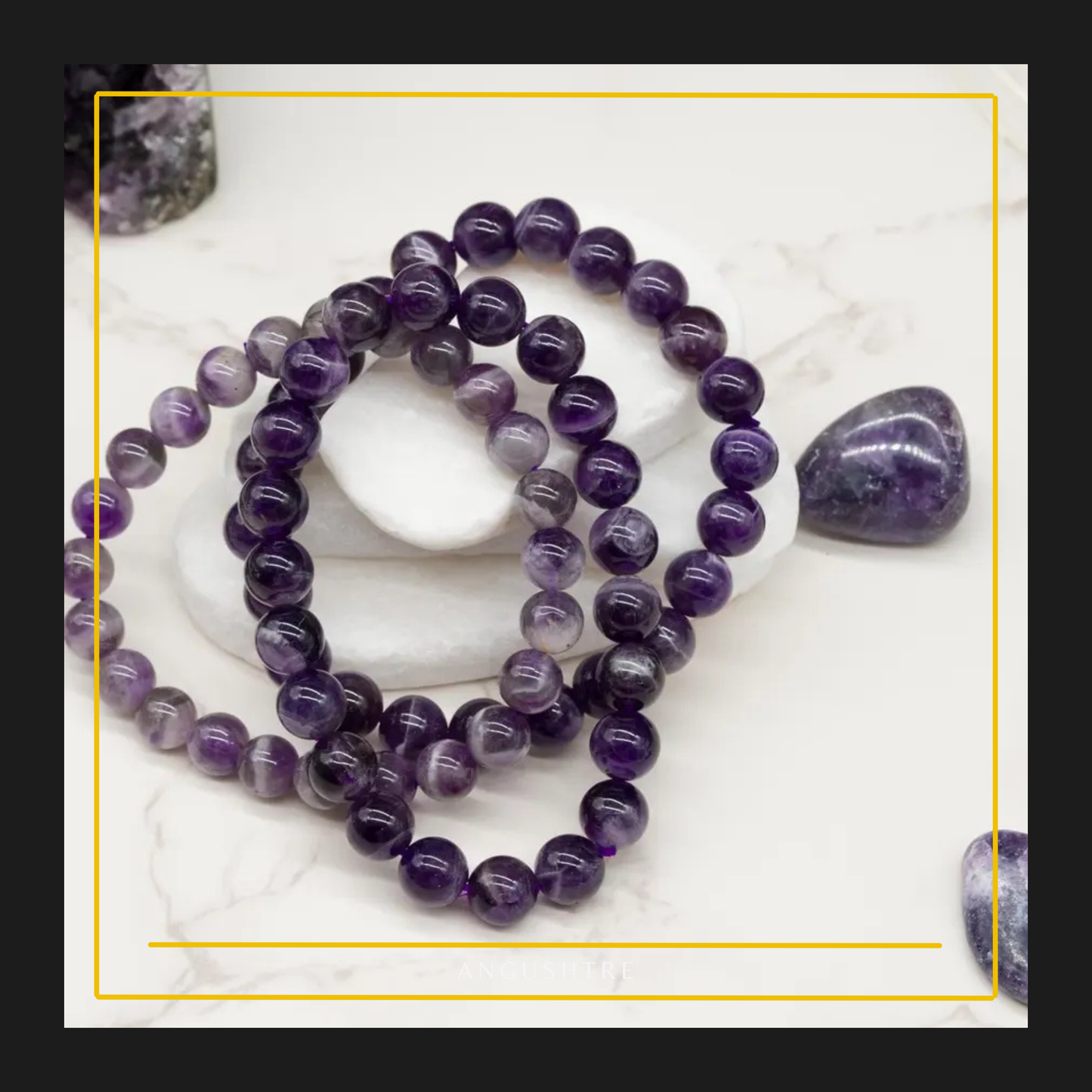 Men’s Amethyst Beaded Bracelet – Calm. Clarity. Confidence.