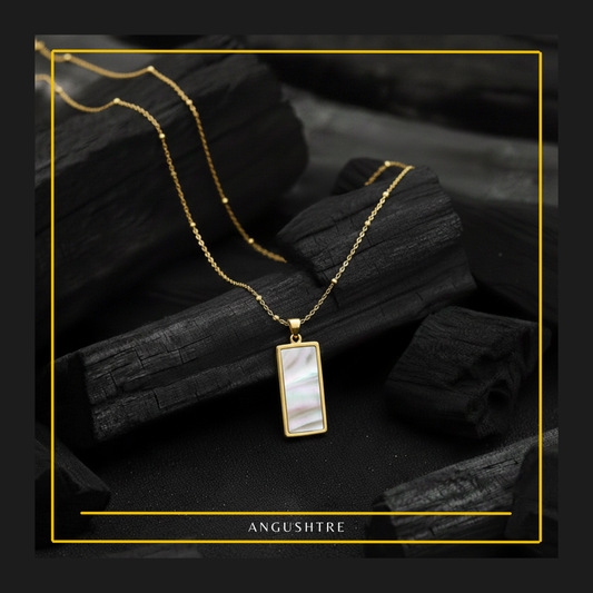 Stone Infused  Double sided Pendant