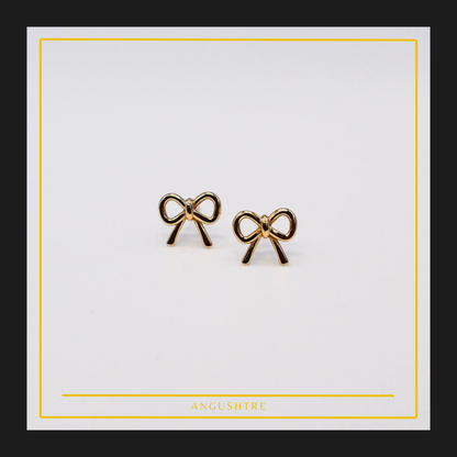Dainty Ribbon Studs Earings