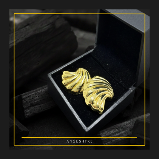 Stainless Steel Gold Earrings.