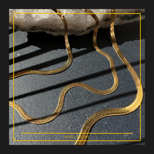 Elegant Snake Gold Choker