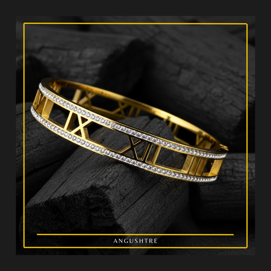 Roman Numeral Cuff Bracelet