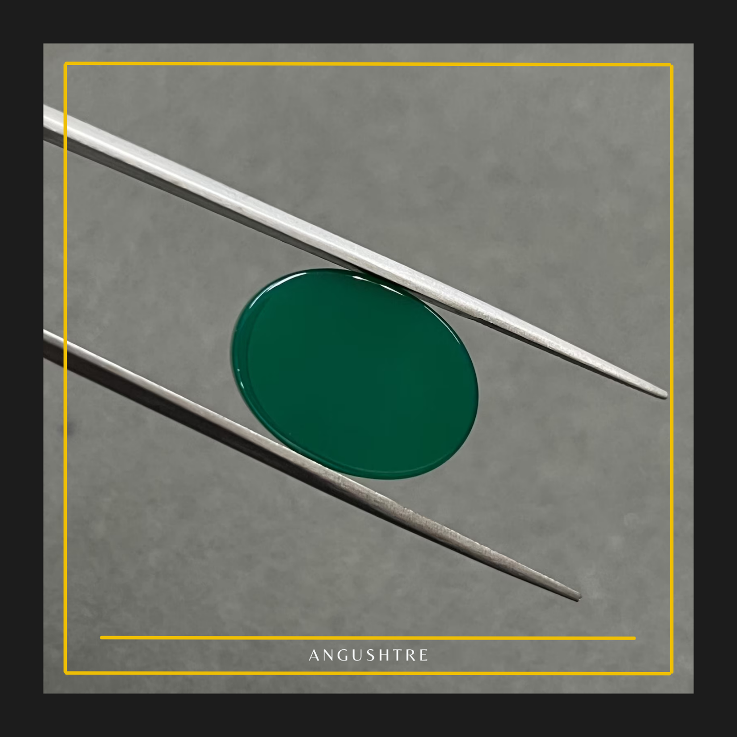 Natural Green Aqeeq Raza (Oval Shape) – Elegant Premium Gemstone