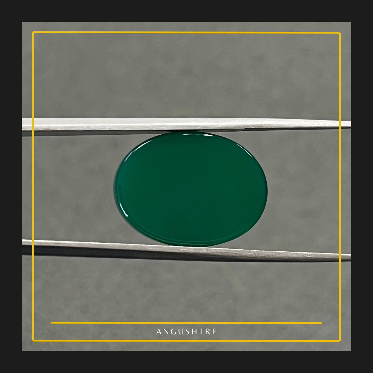 Natural Green Aqeeq Raza (Oval Shape) – Elegant Premium Gemstone