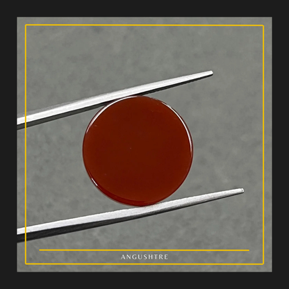 Round Shape Natural Brown Yumnī Aqeeq  Premium