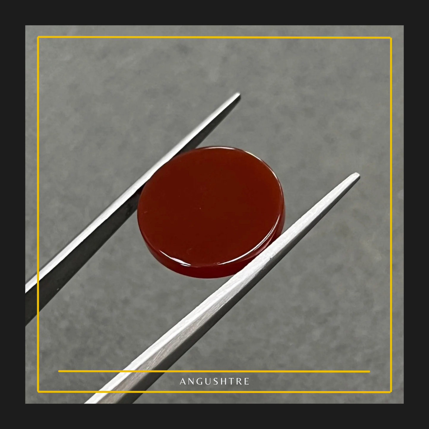 Round Shape Natural Brown Yumnī Aqeeq  Premium