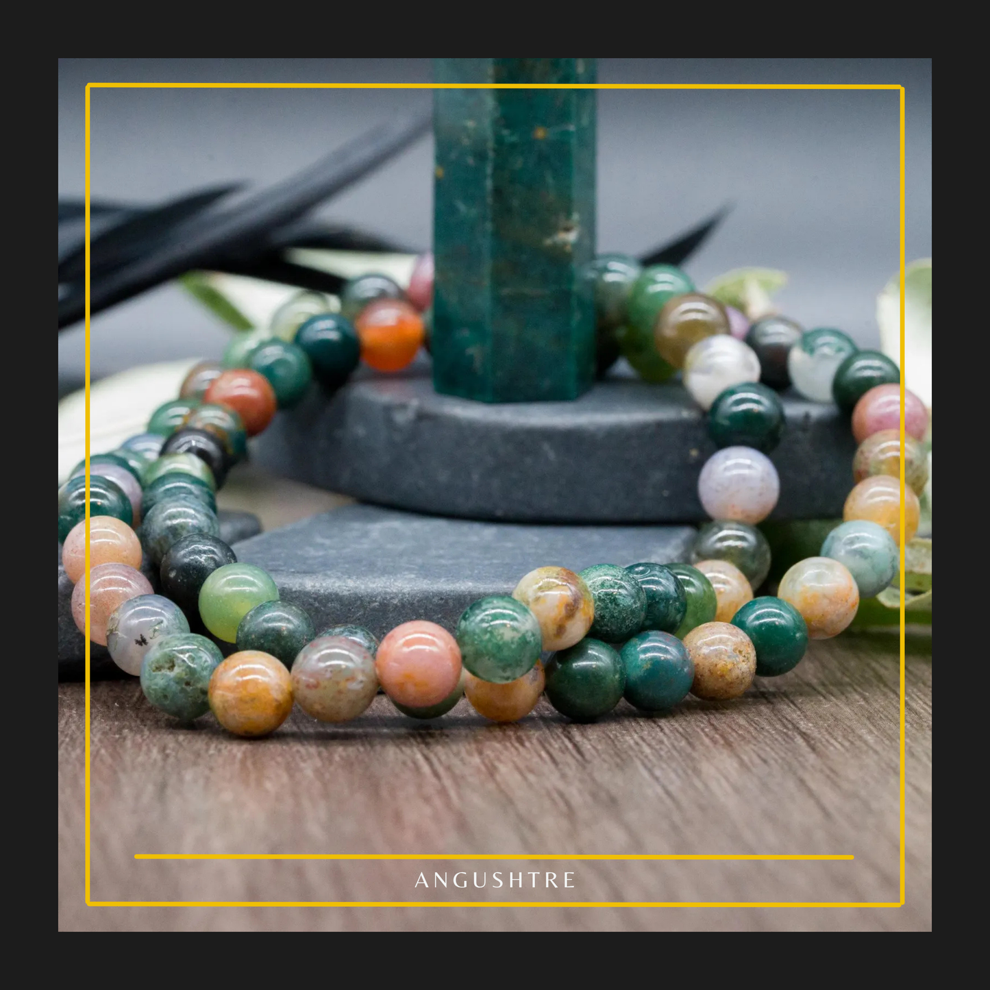 Multi-Color Agate Stone Bracelet – Energy, Balance & Positivity