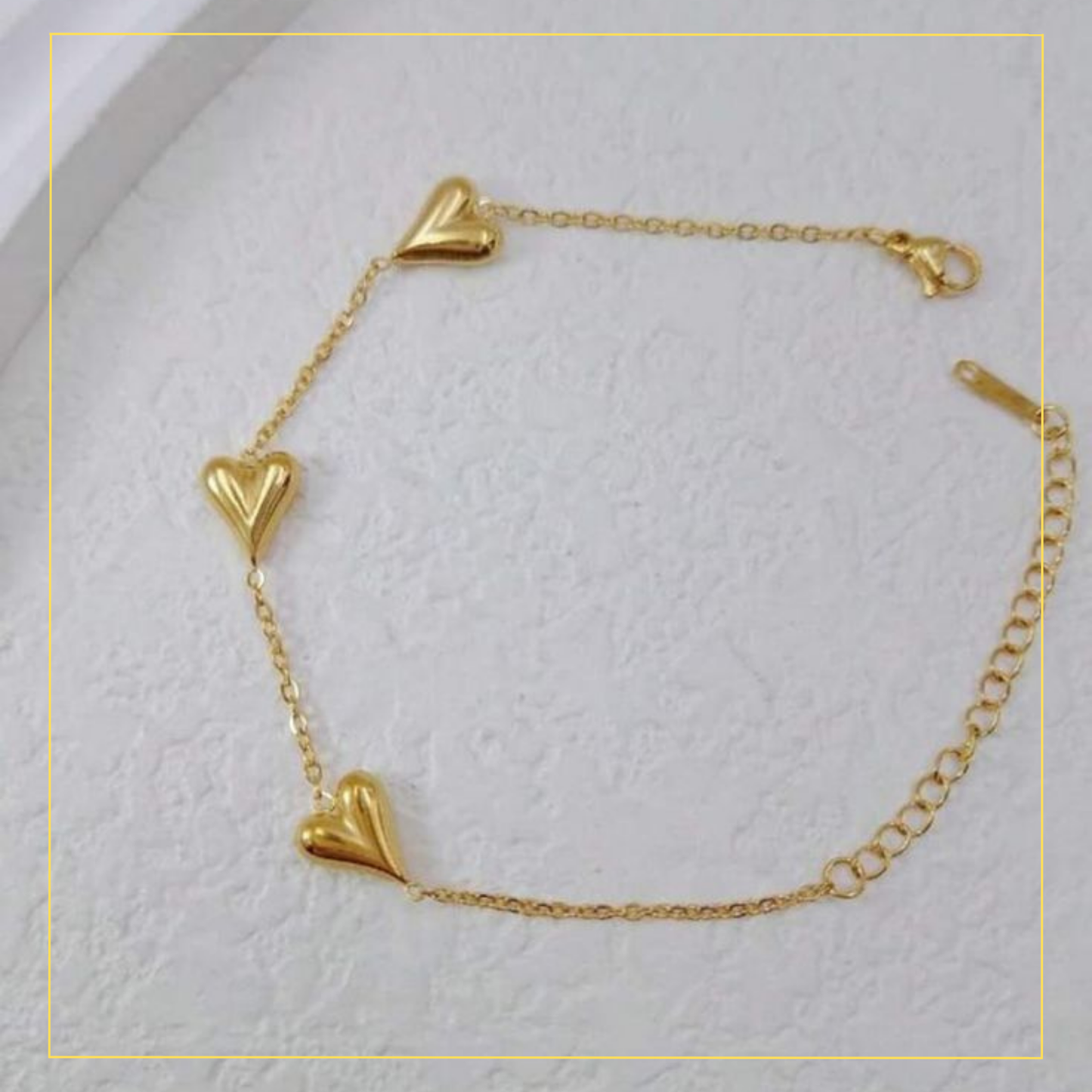 Vintage Heart Chain Bracelet