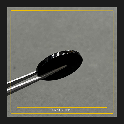 Natural Irani Black Aqeeq – Round Shape