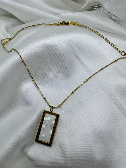 Stone Infused  Double sided Pendant